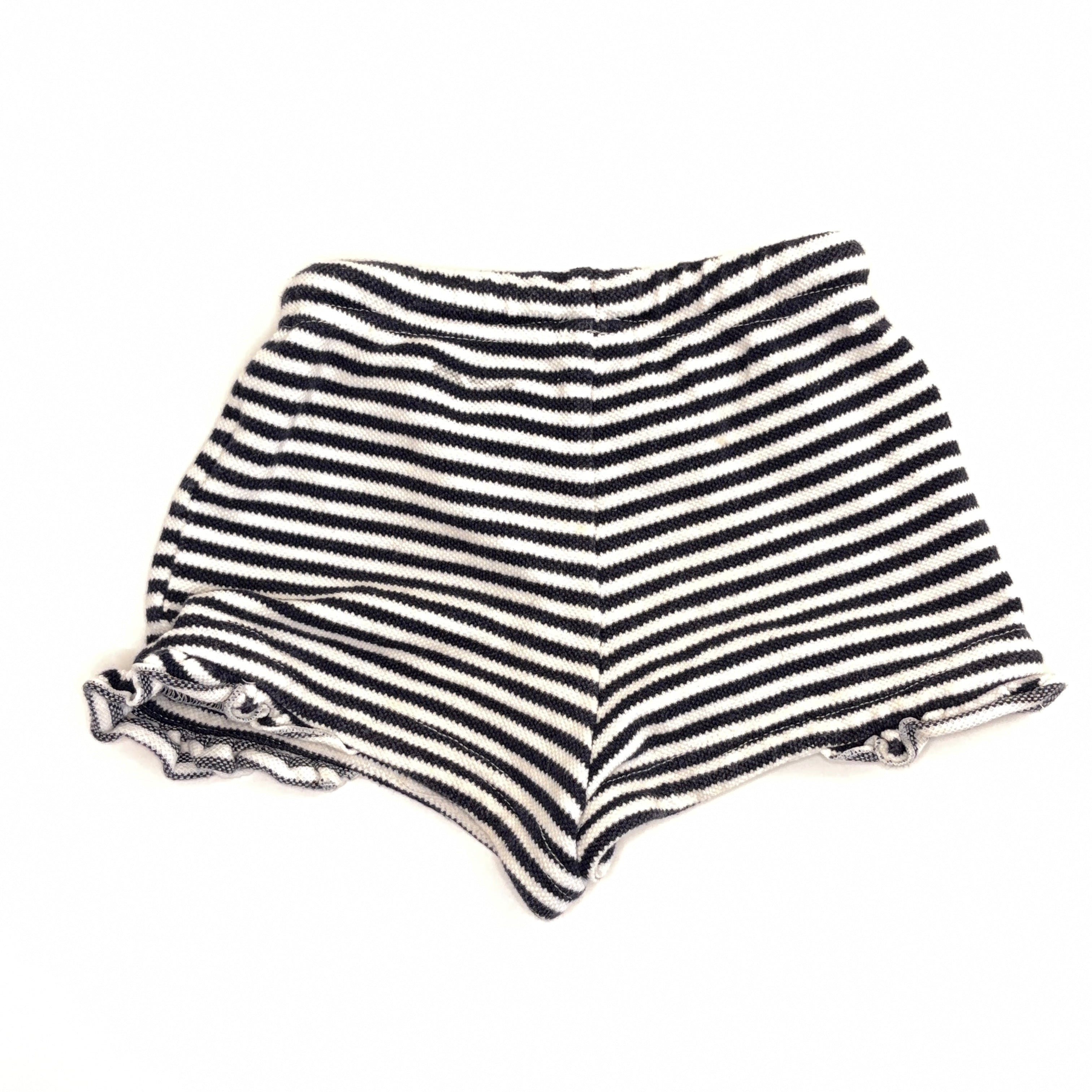 Seed Stripe Ruffle Shorts - 6-12 Months | 0