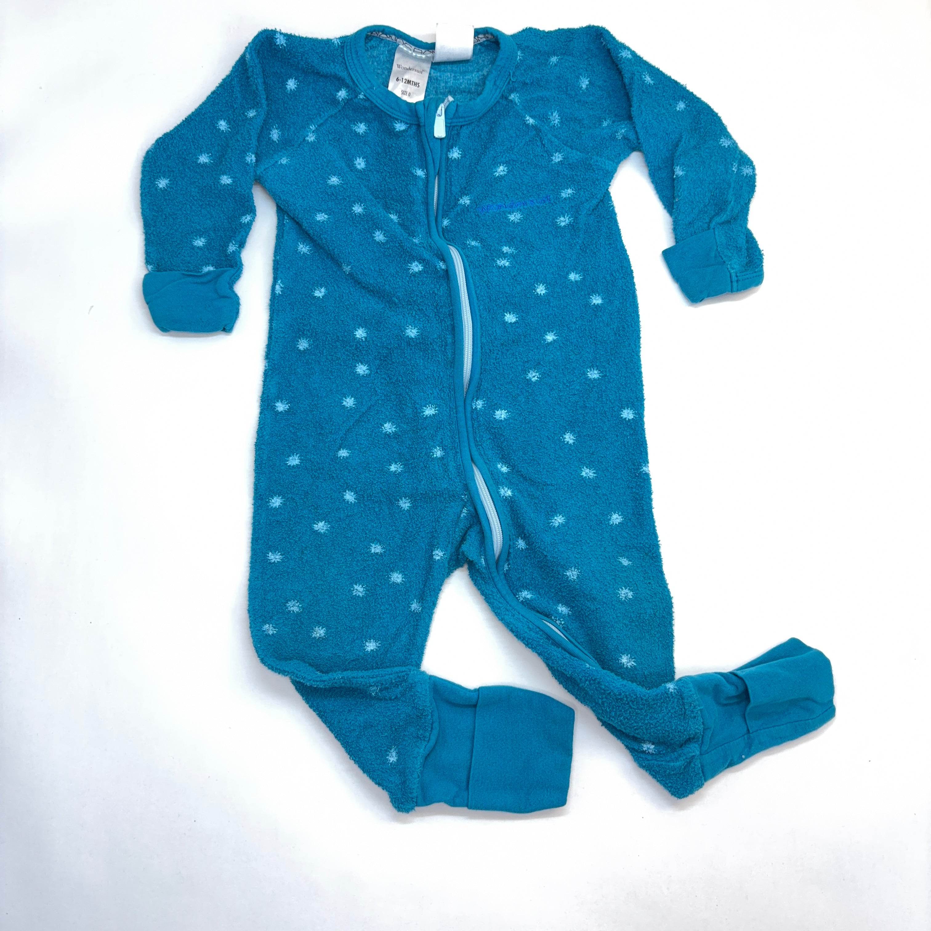 Bonds Teal Terry Towelling Star Wondersuit - 6-12 Months | 0