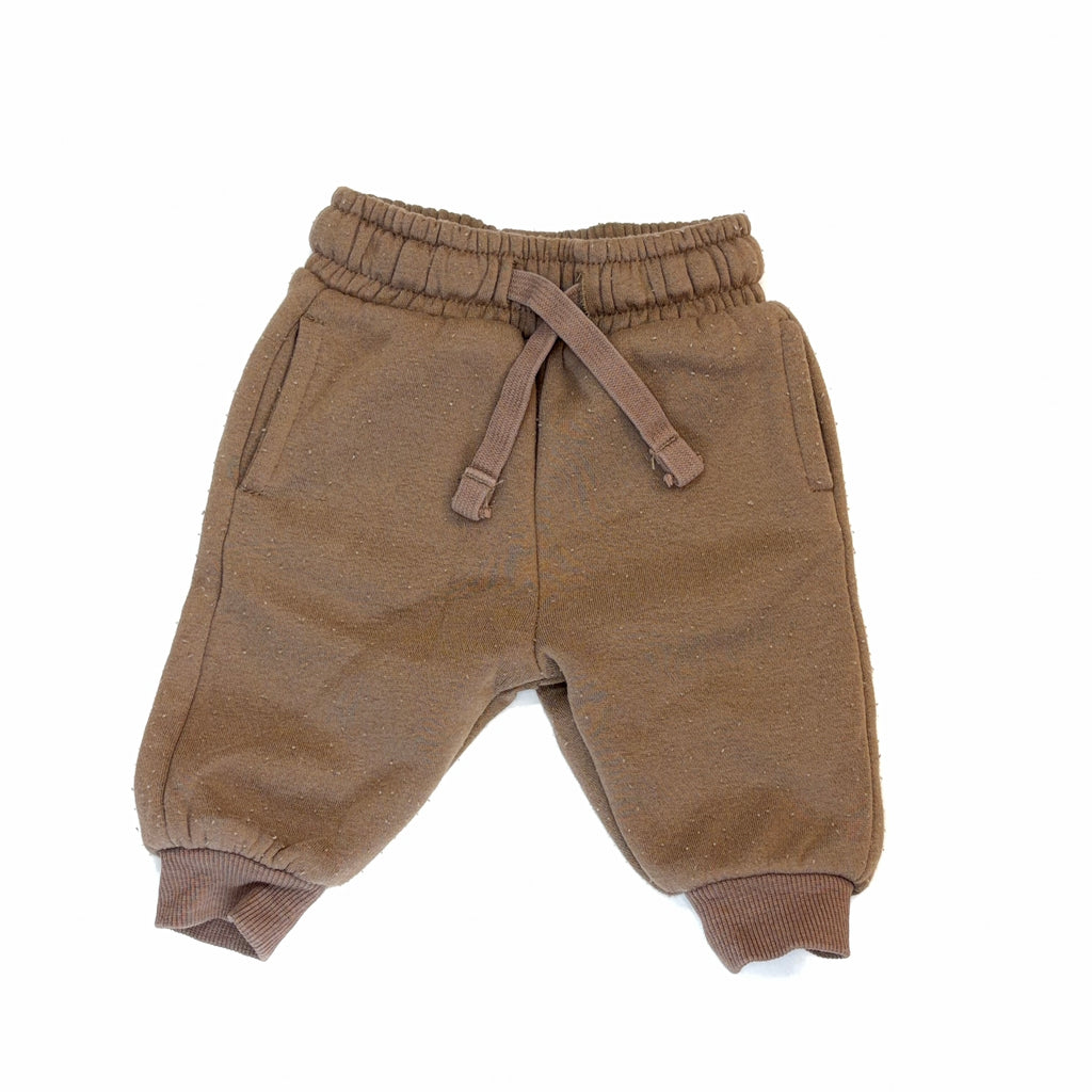 Baby Berry Brown Track Pants - Newborn | 0000