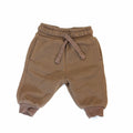 Baby Berry Brown Track Pants - Newborn | 0000