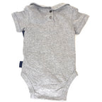 Pappe Grey Bodysuit - 6-12 Months | 0