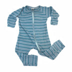Bonds Blue & Teal Stripe Wondersuit - 6-12 Months | 0
