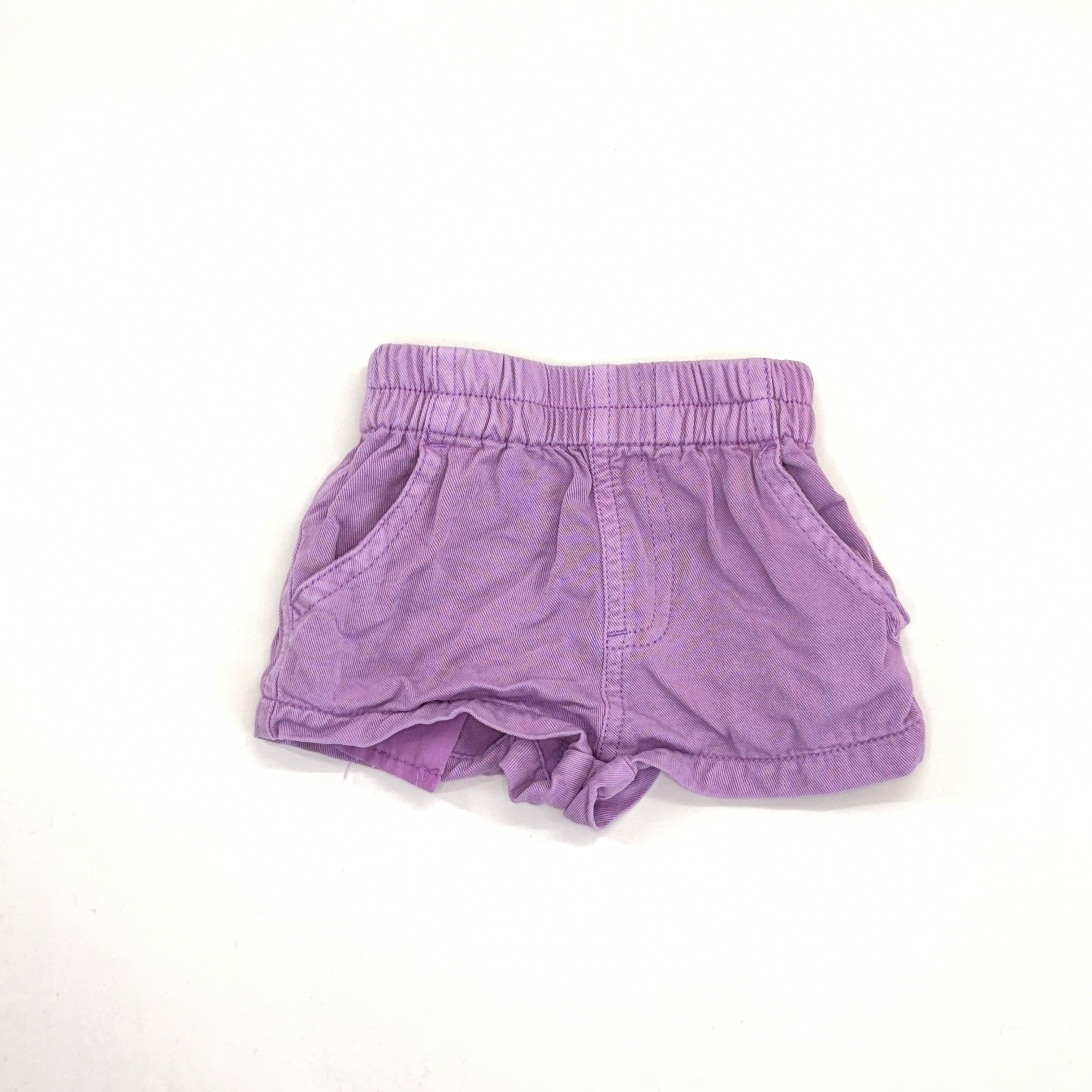 Cotton On Purple Shorts - 0-3 Months | 000