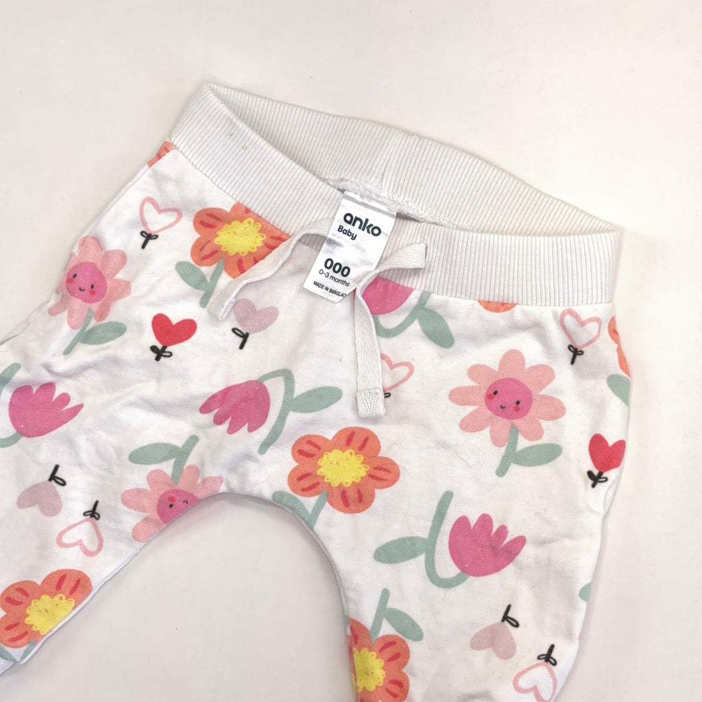 Anko Floral Pants - 0-3 Months | 000