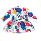 Bonds Floral Long Sleeve Dress - 3-6 Months | 00