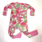 Bonds Pink Tropical Print Wondersuit - 6-12 Months | 0