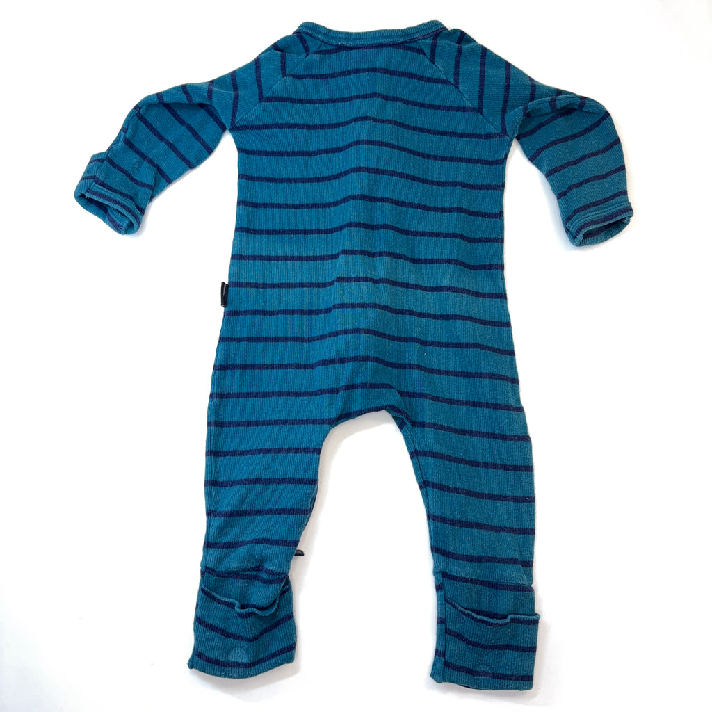 Bonds Teal & Navy Stripe Wondersuit - 3-6 Months | 00