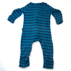 Bonds Teal & Navy Stripe Wondersuit - 3-6 Months | 00