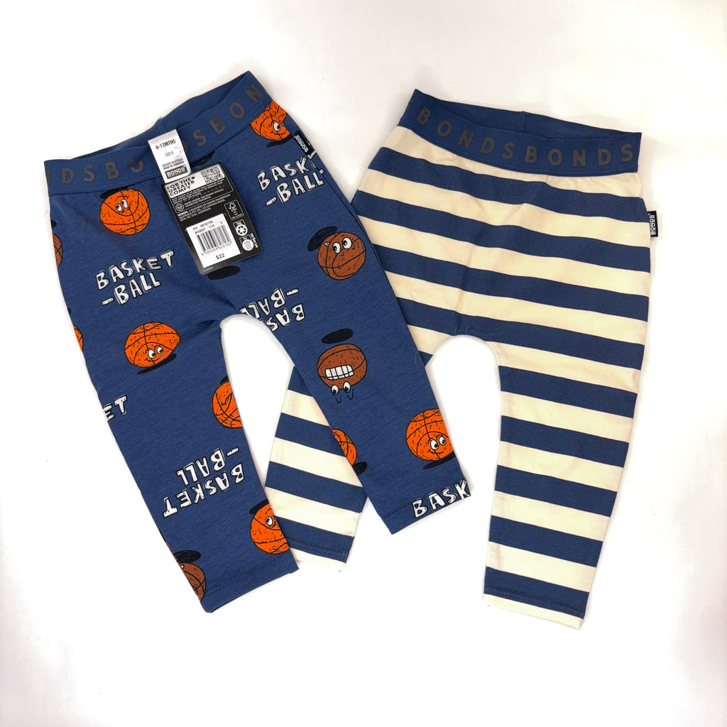 Bonds Navy Leggings Bundle - 2 Pack - 6-12 Months | 0