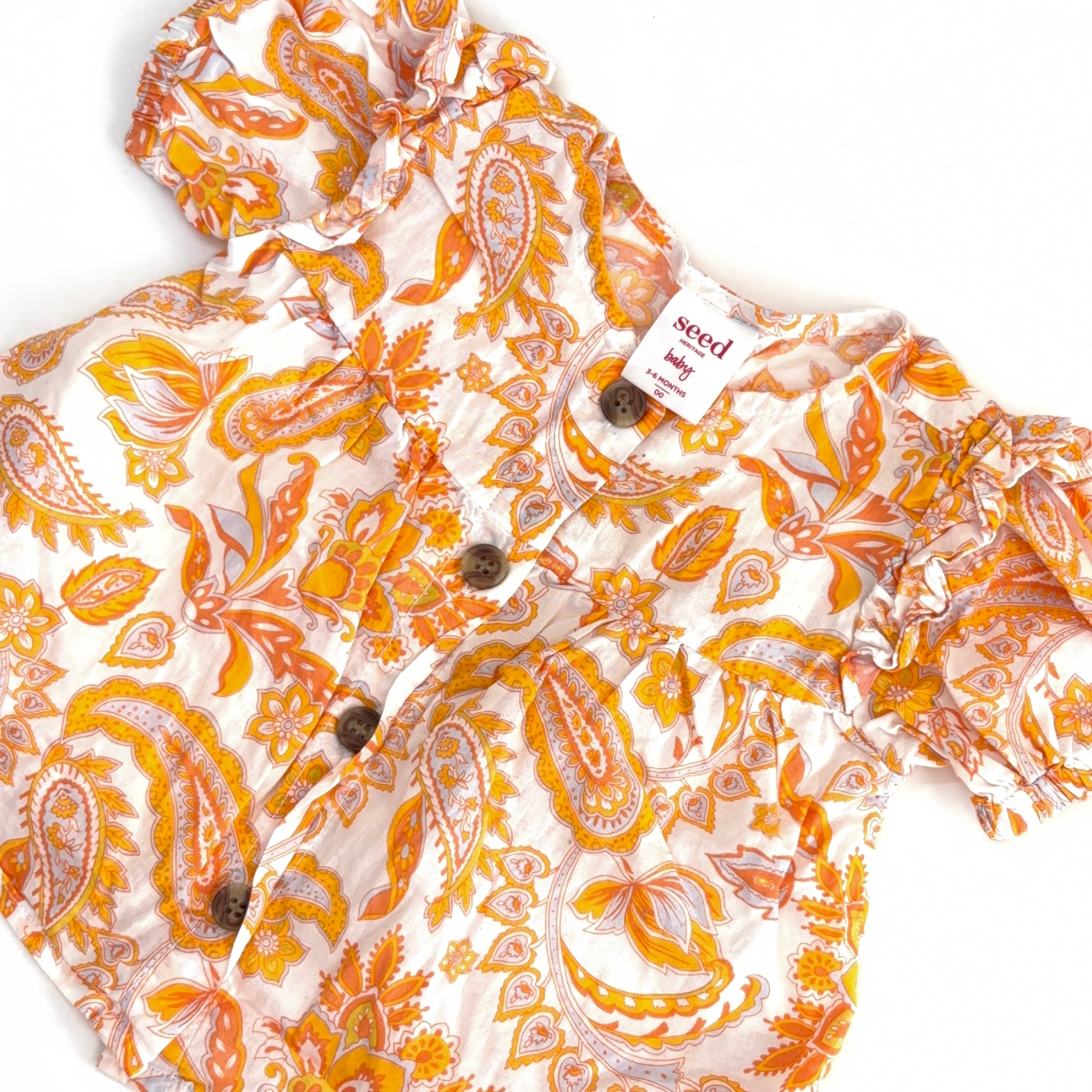 Seed Heritage Paisley Blouse - 3-6 Months | 00