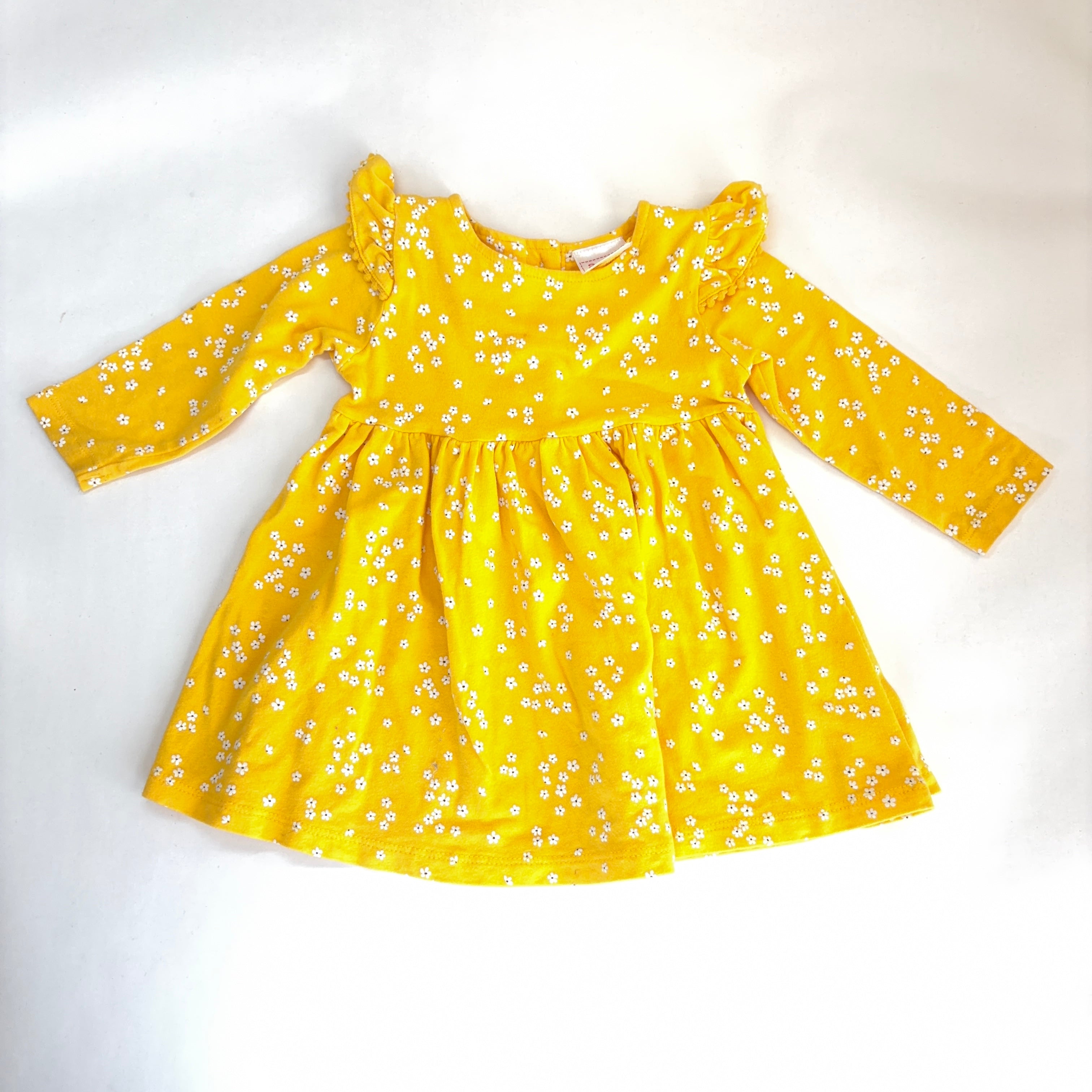 Sprout Floral Long Sleeve Dress - 3-6 Months | 00