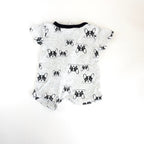 Baby Berry French Bulldog Zip Romper - Newborn | 0000