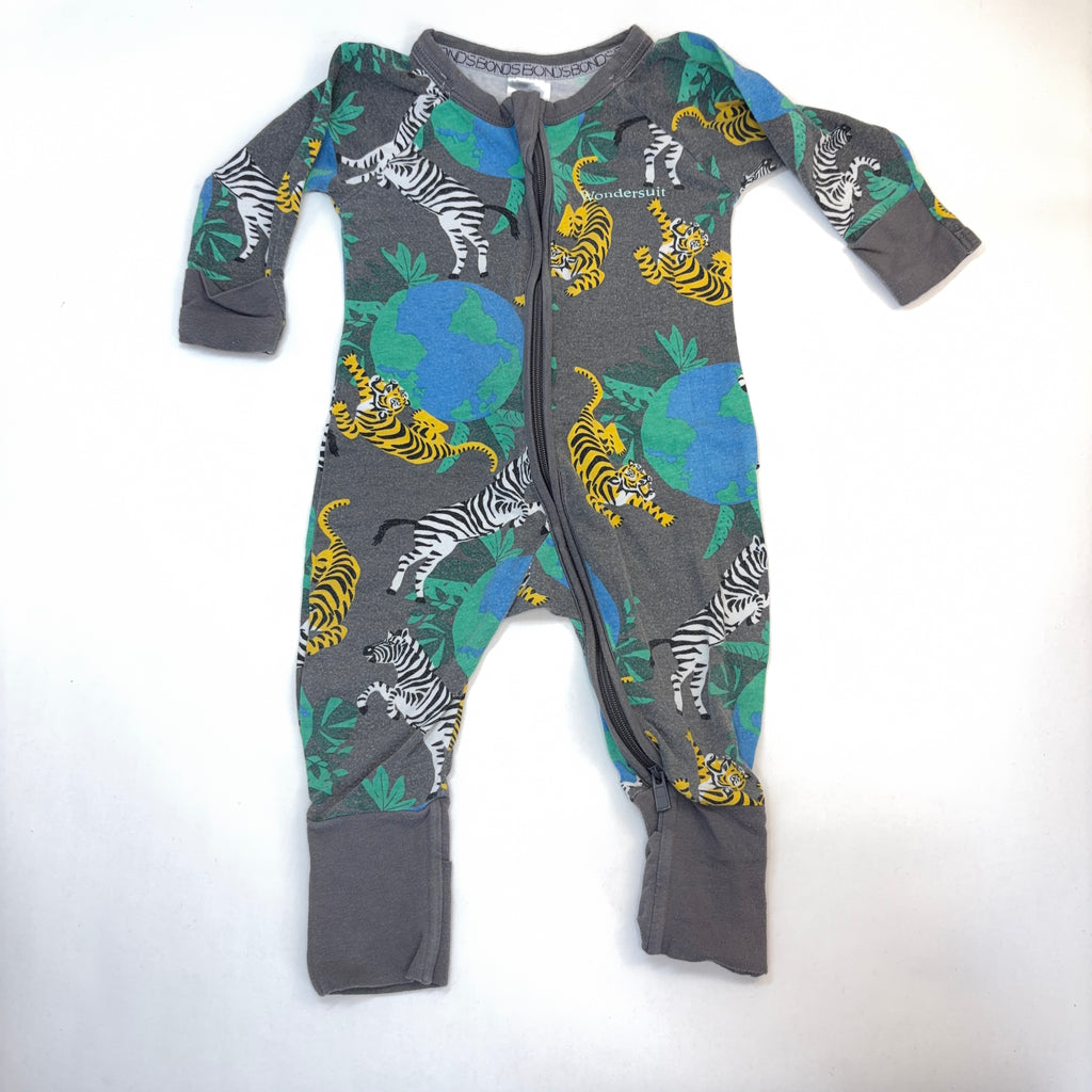 Bonds Jungle Print Wondersuit - 0-3 Months | 000