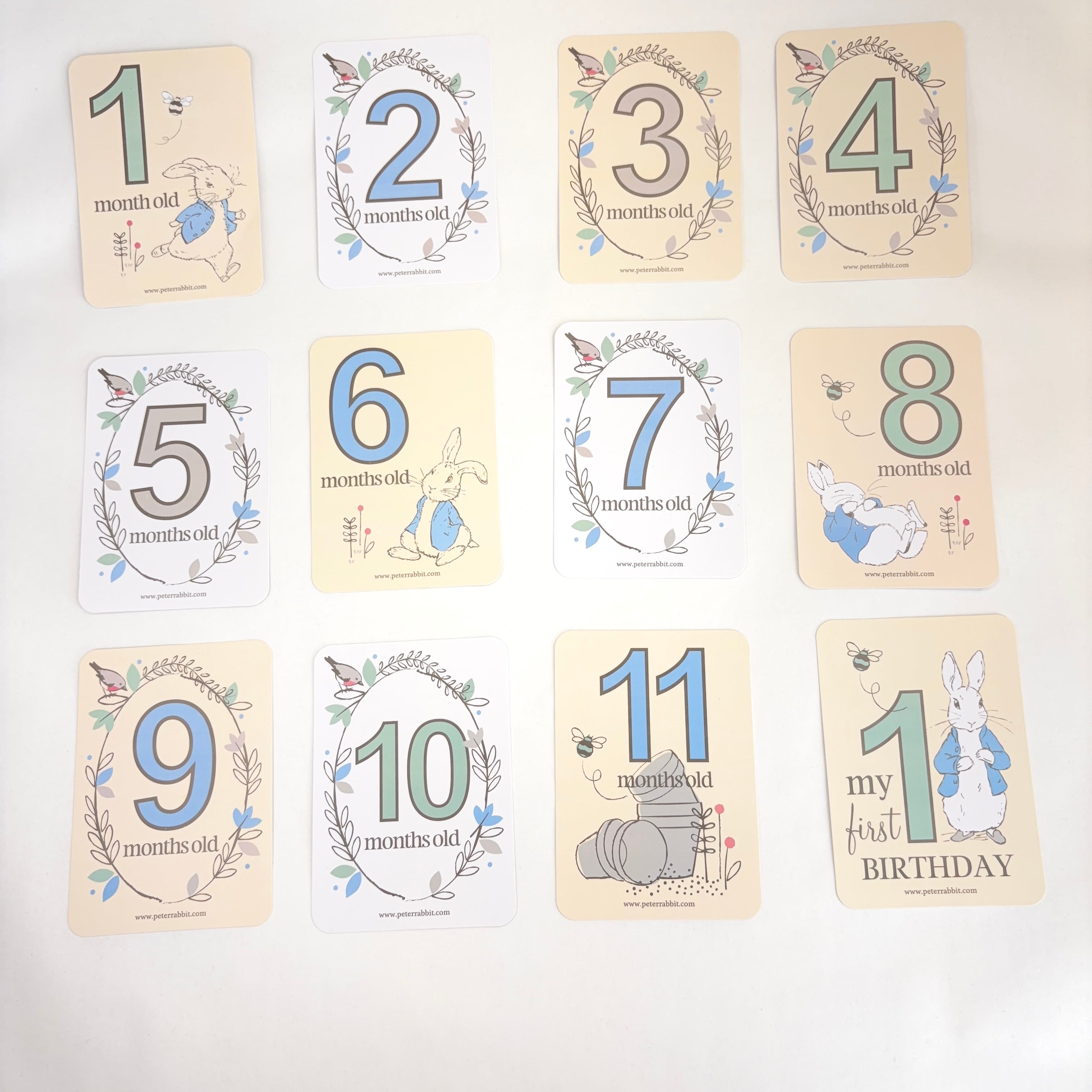 Peter Rabbit Milestone Cards
