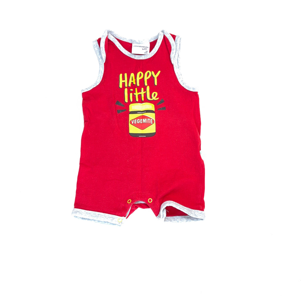 Peter Alexander Baby Happy Little Vegemite Romper - 3-6 Months | 00