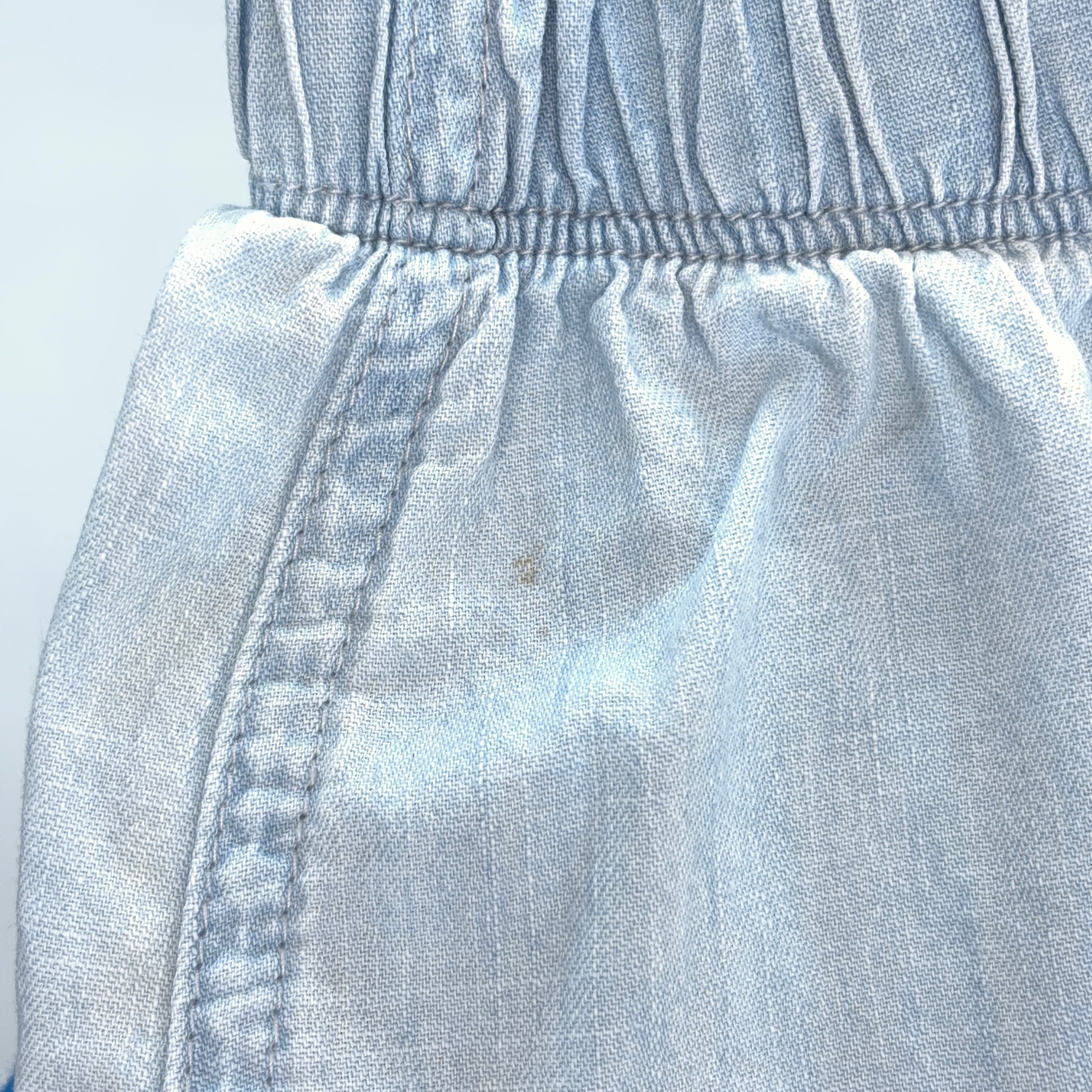 Bonds Light Blue Chambray Shorts - 6-12 Months | 0