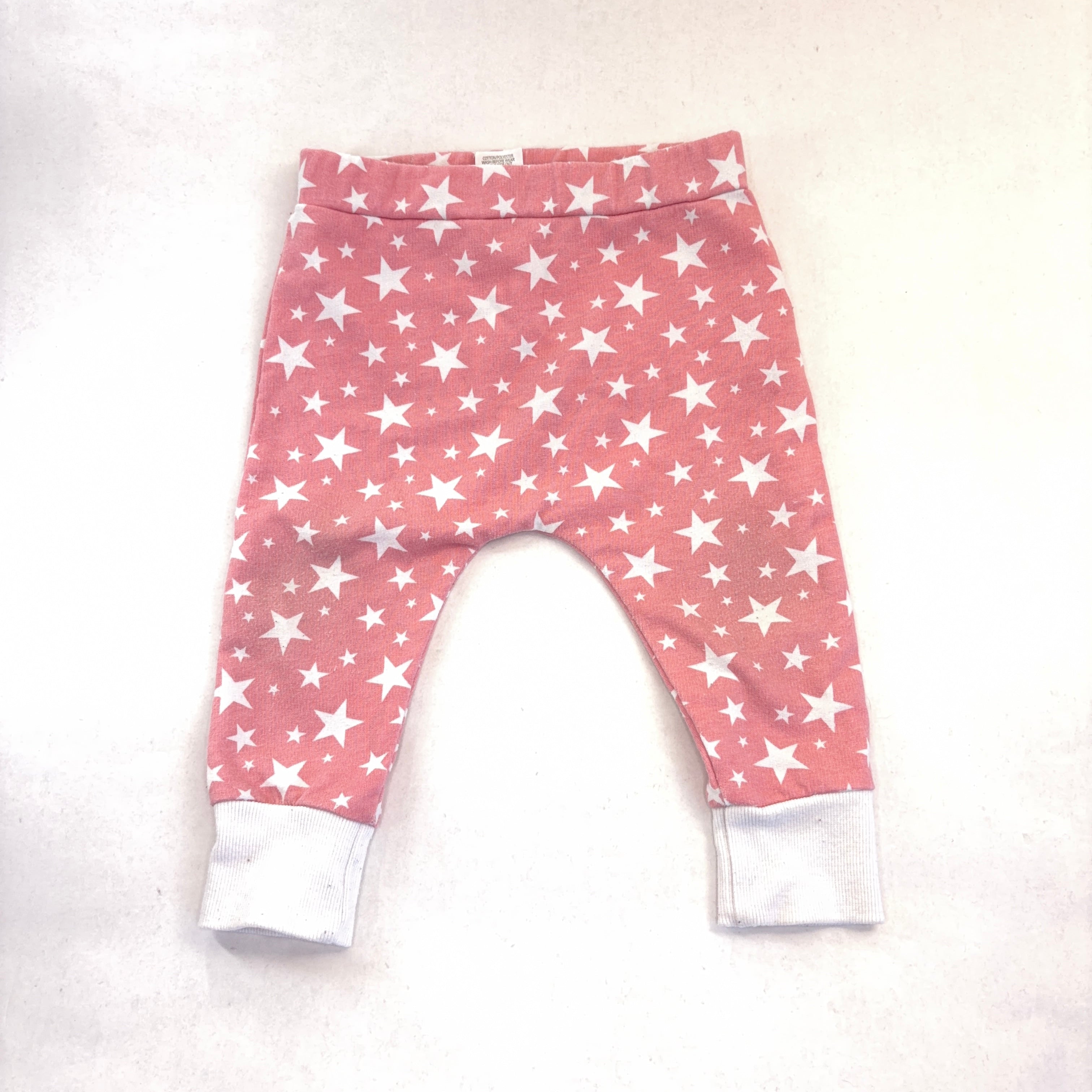Rolling Stones Pink Star Print Pants - 6-12 Months | 0