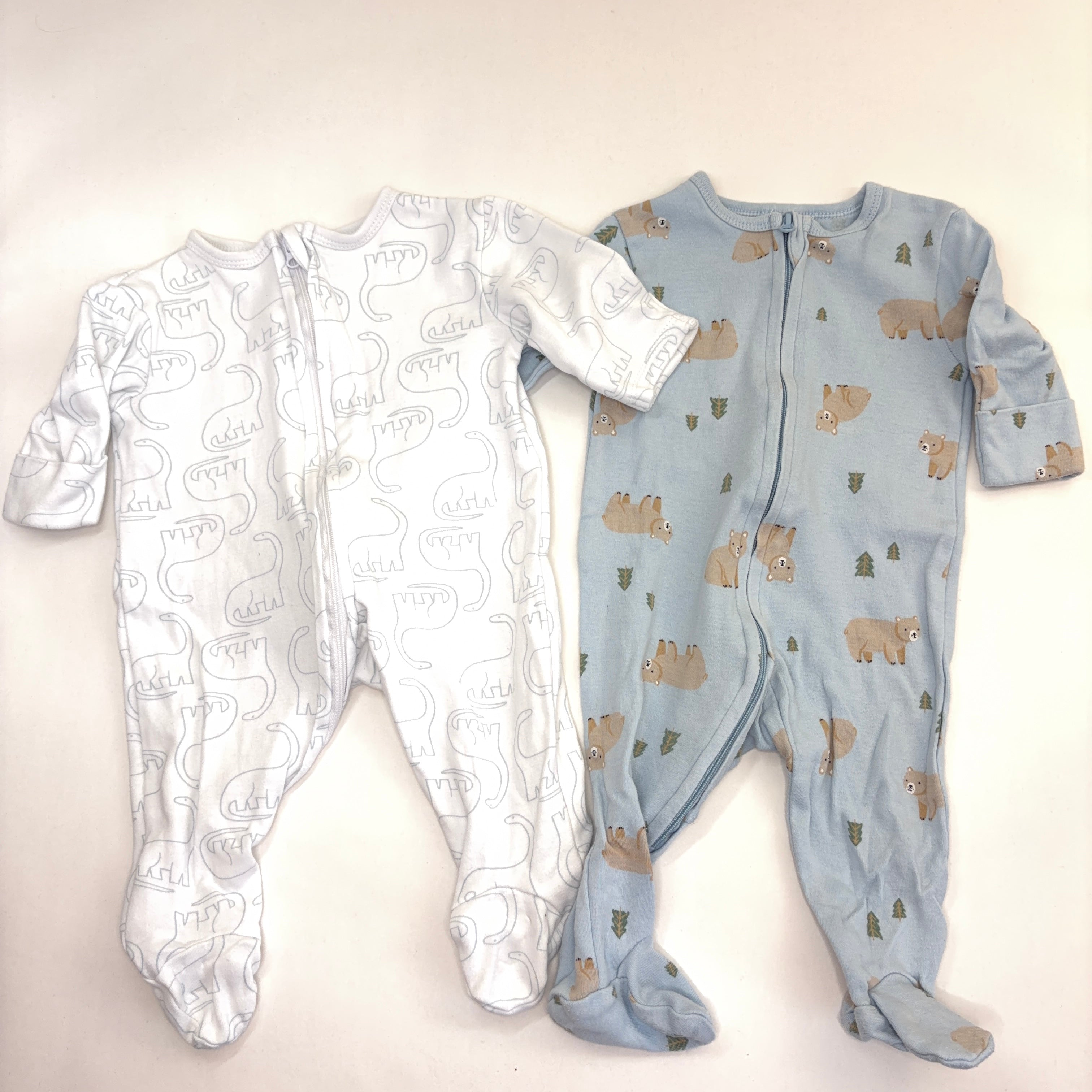 Dymples Zip Growsuit Bundle - 2 Pack - 0-3 Months | 000