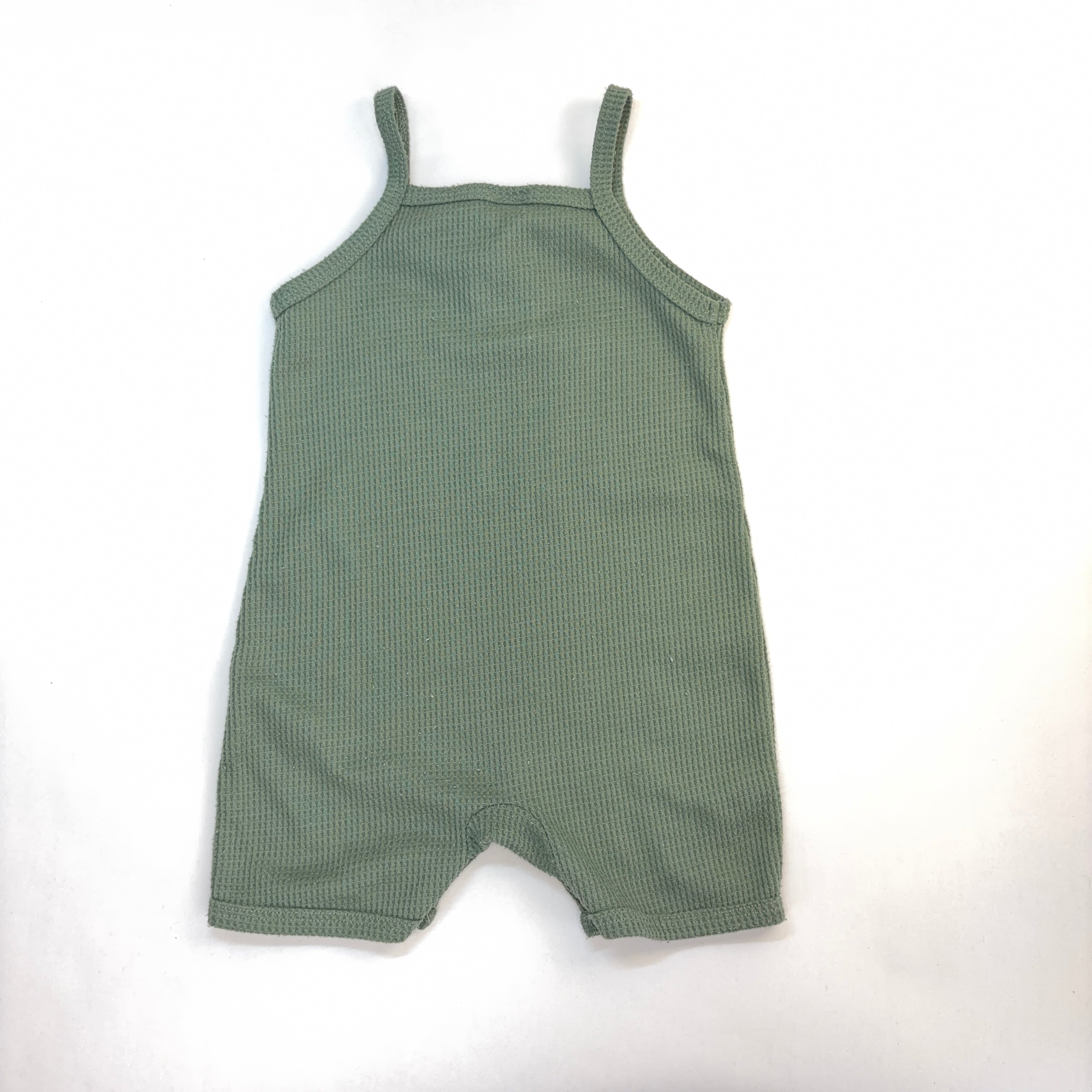 PatPat Sage Waffle Romper - 6-12 Months | 0