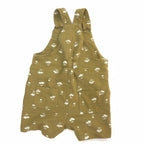 Baby Berry Khaki Overall Romper - 12-18 Months | 1