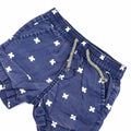 Dymples Navy Cross Print Shorts - 6-12 Months | 0