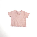 Baby Berry Blush Ribbed Tee - 0-3 Months | 000