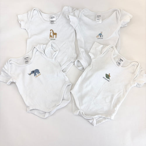 Anko Days of the Week Bodysuit Bundle - 7 Pack - 0-3 Months | 000