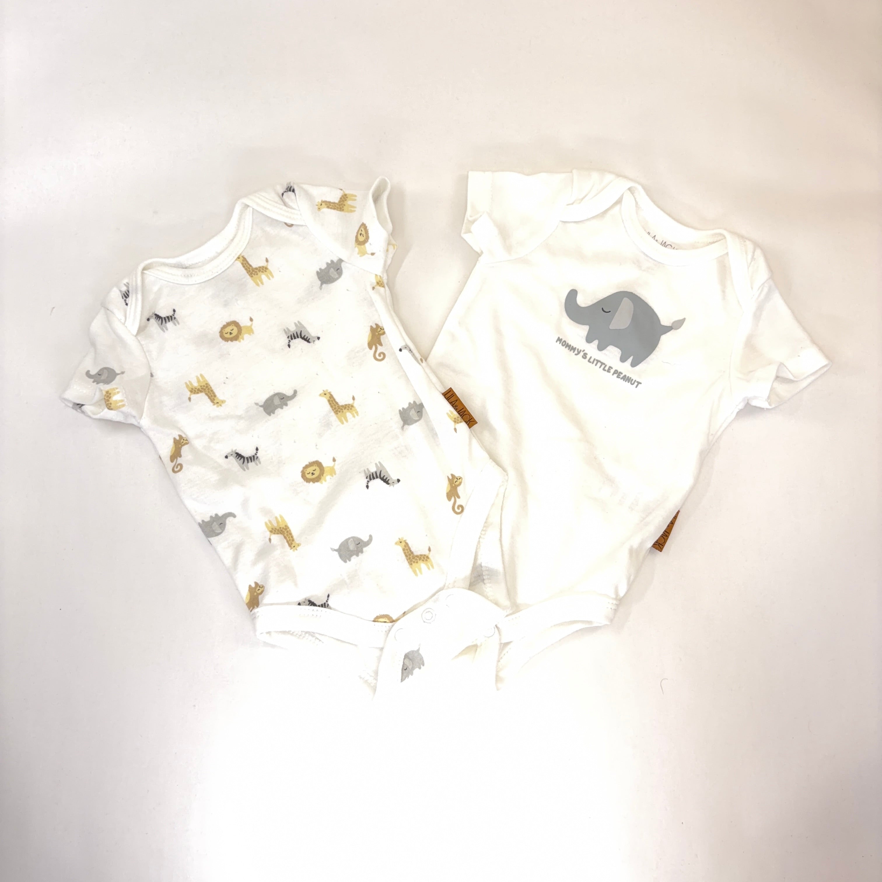 Lila & Jack Bodysuit Bundle - 2 Pack - 0-3 Months | 000