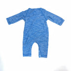 Pumpkin Patch Blue Panda Long Sleeve Romper - 0-3 Months | 000