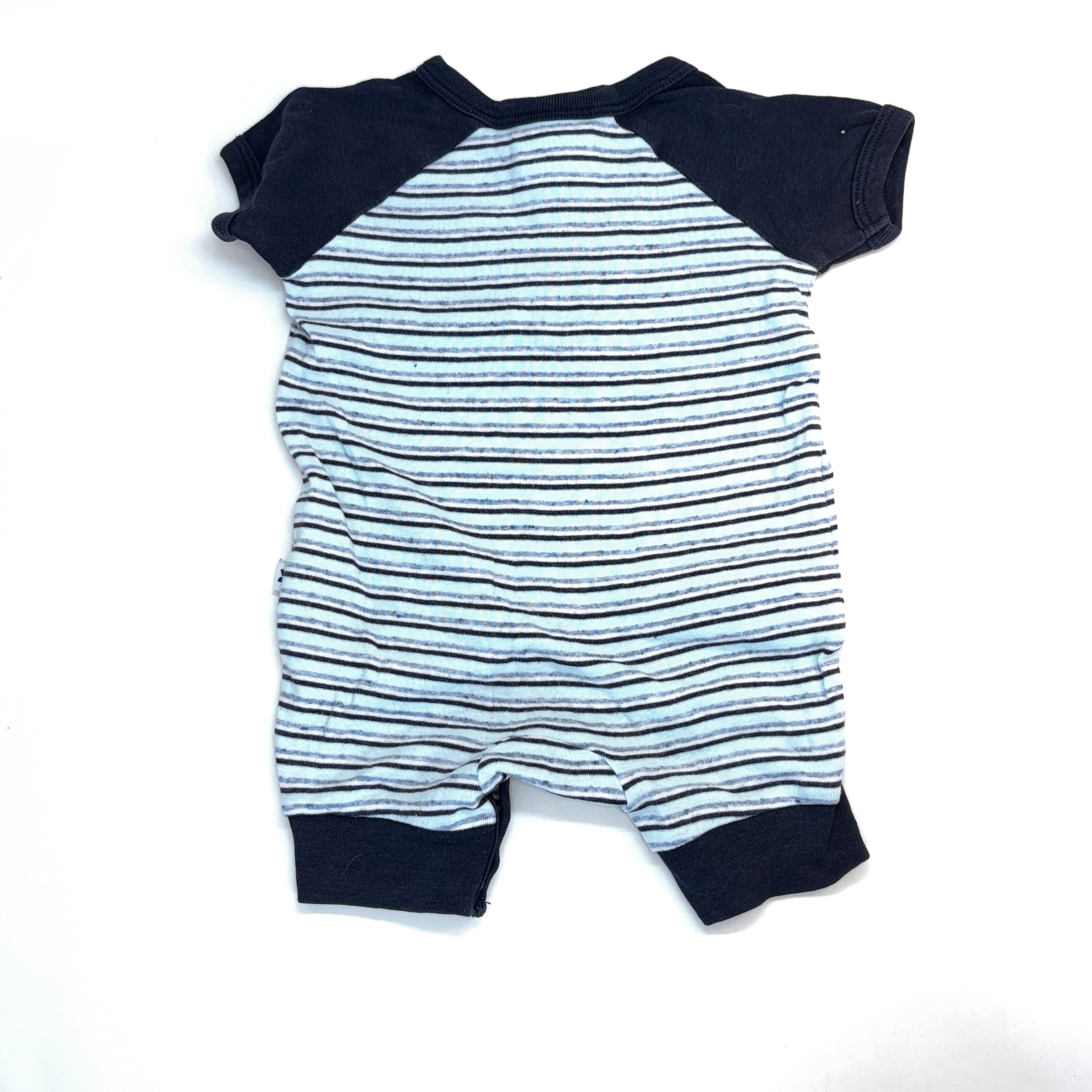 Marquise Navy & White Striped Romper - 3-6 Months | 00