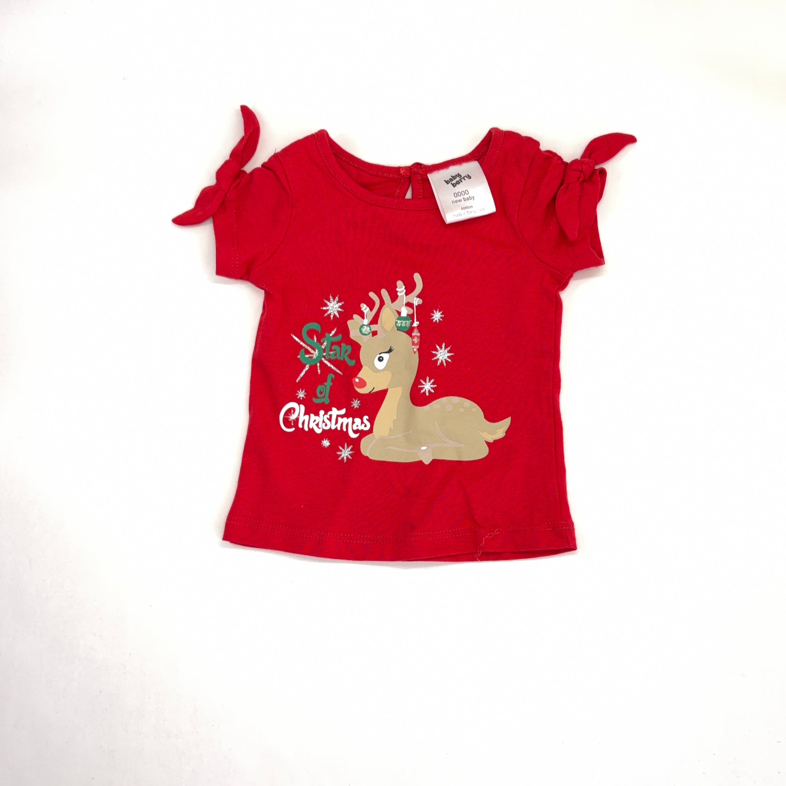 Baby Berry Christmas Tee - Newborn | 0000
