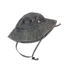 Bébé by Minihaha Charcoal Wide-Brim Sun Hat - XS