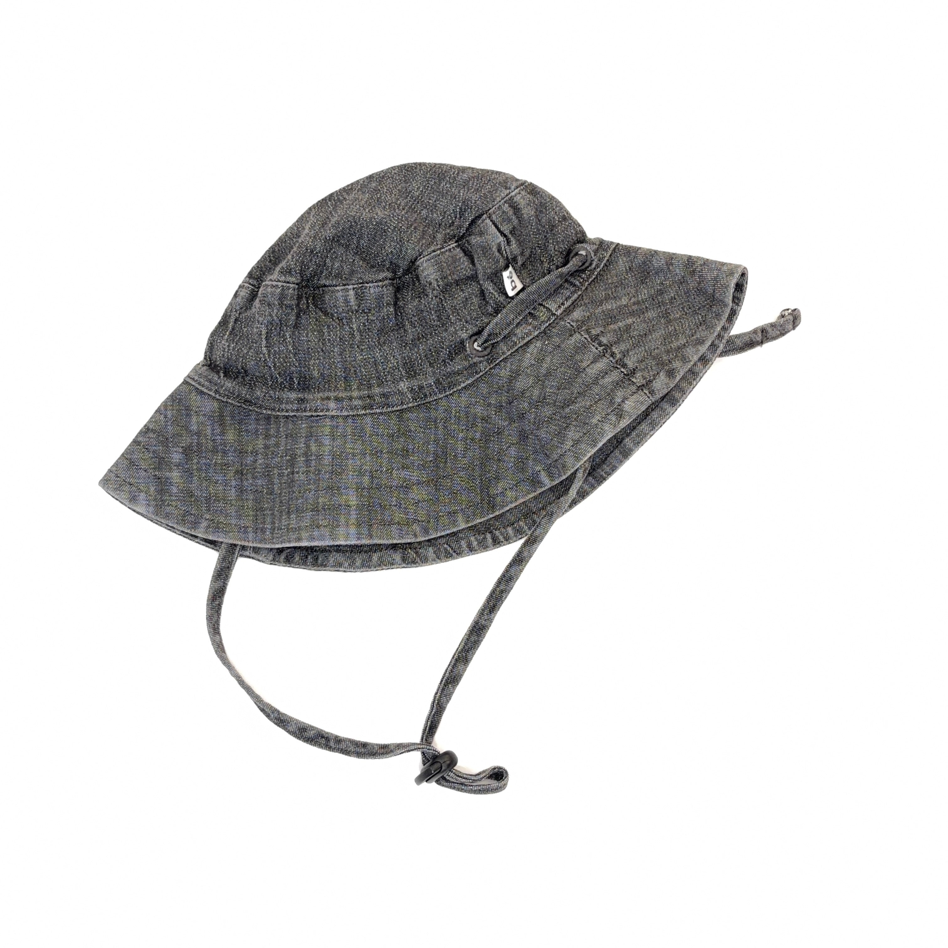 Bébé by Minihaha Charcoal Wide-Brim Sun Hat - XS