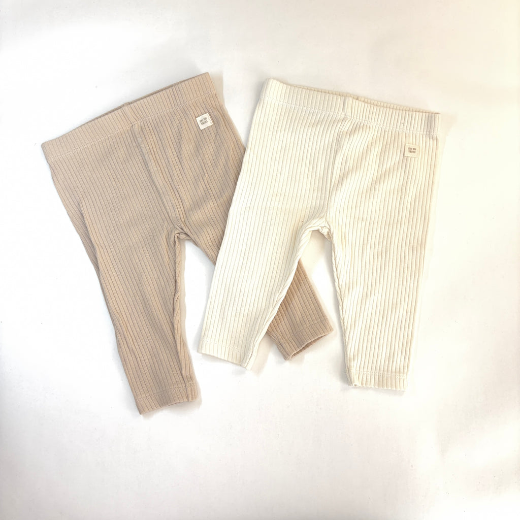 Anko Ribbed Leggings Bundle - 2 Pack - 3-6 Months | 00