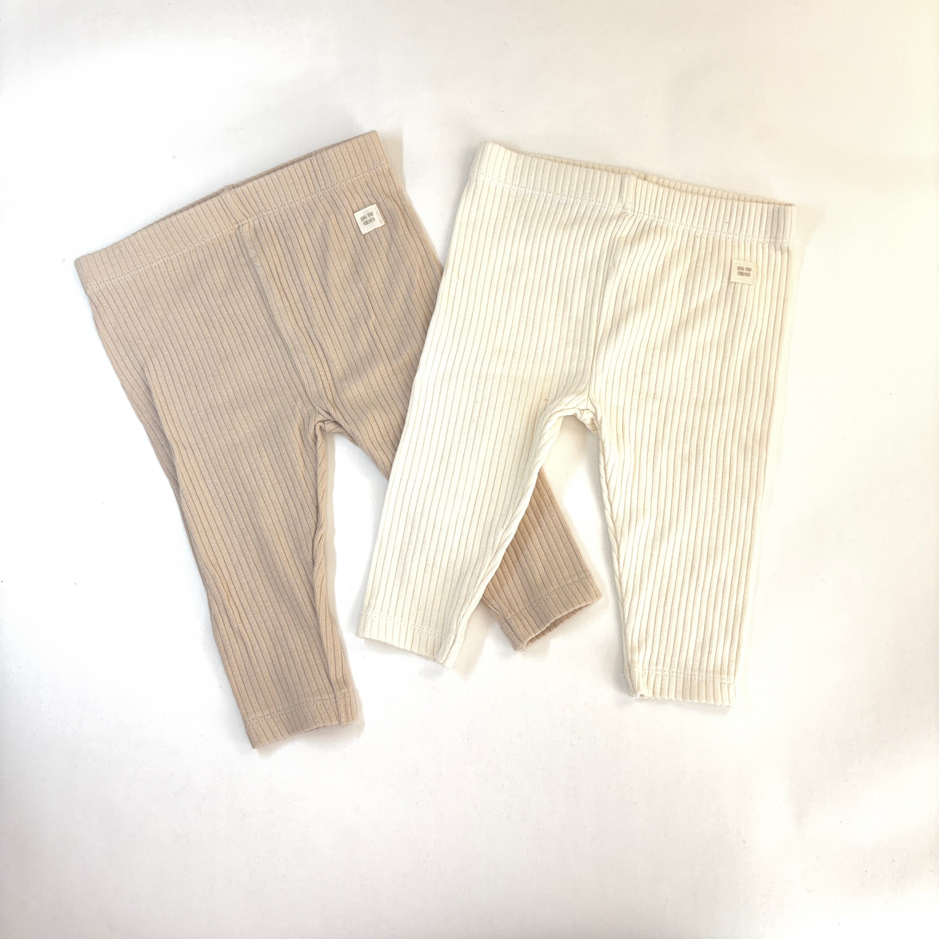 Anko Ribbed Leggings Bundle - 2 Pack - 3-6 Months | 00
