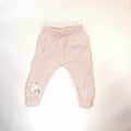 Kaiser Blush Floral Embroidered Knit Pants - 6-12 Months | 0