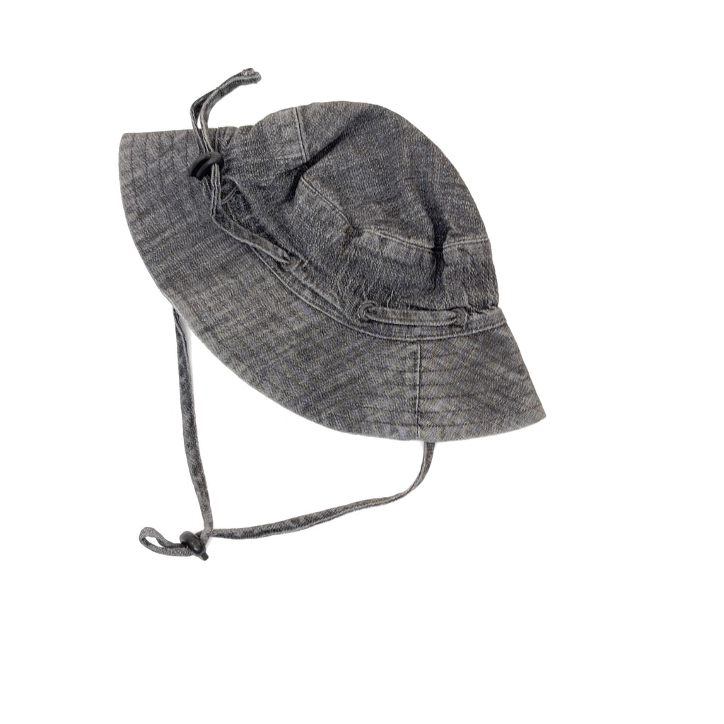Bébé by Minihaha Charcoal Wide-Brim Sun Hat - XS