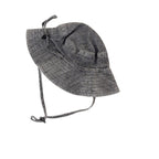 Bébé by Minihaha Charcoal Wide-Brim Sun Hat - XS