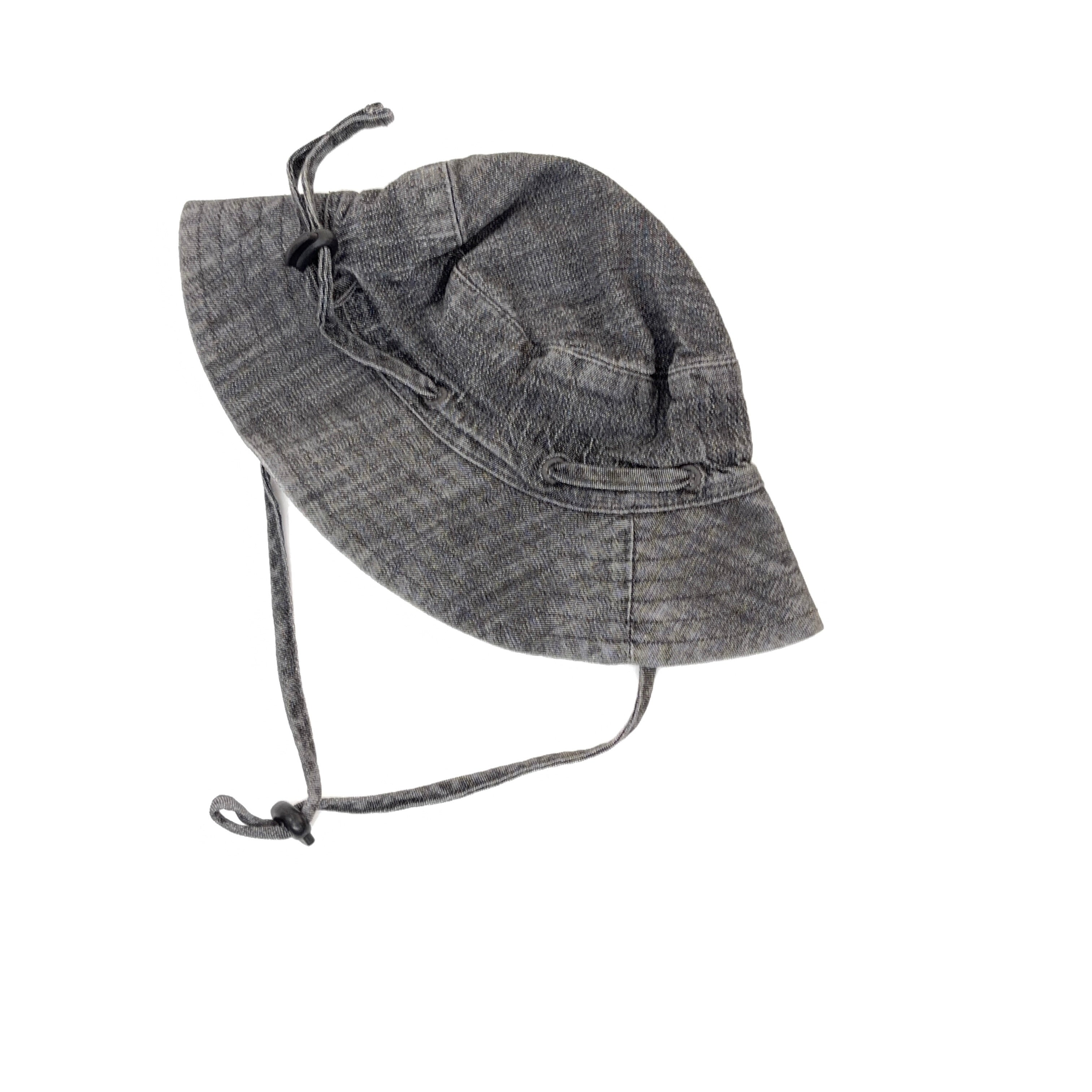 Bébé by Minihaha Charcoal Wide-Brim Sun Hat - XS