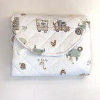 Living Textiles Quilted Farm Print Change Mat