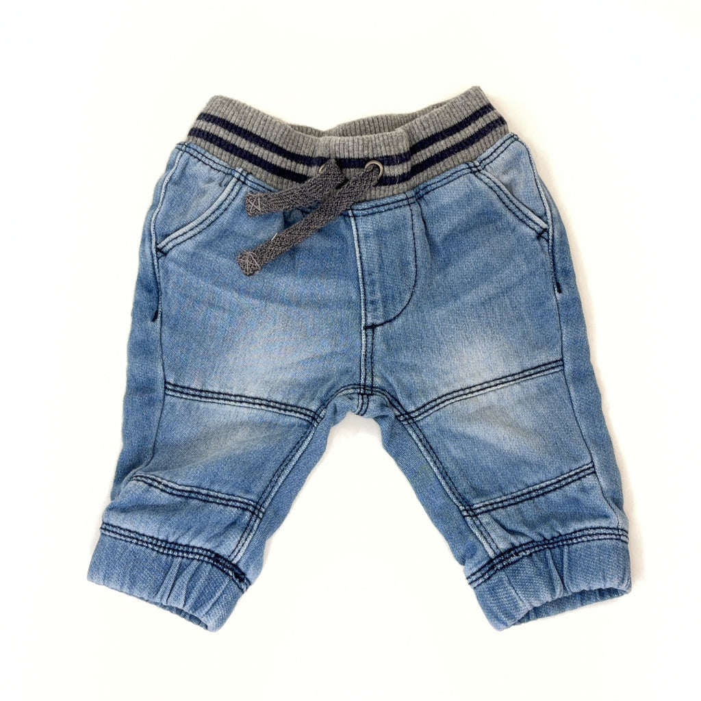 Target Denim-Look Jogger Pants - 0-3 Months | 000