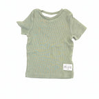 Dymples Sage Ribbed Tee - 0-3 Months | 000
