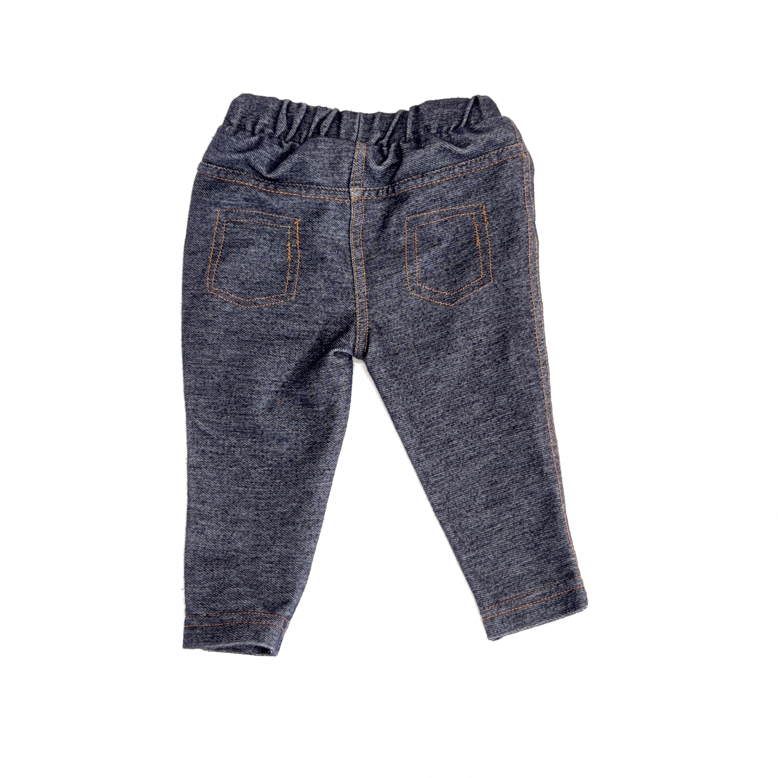 Tiny Little Wonders Denim-Look Leggings - 3-6 Months | 00