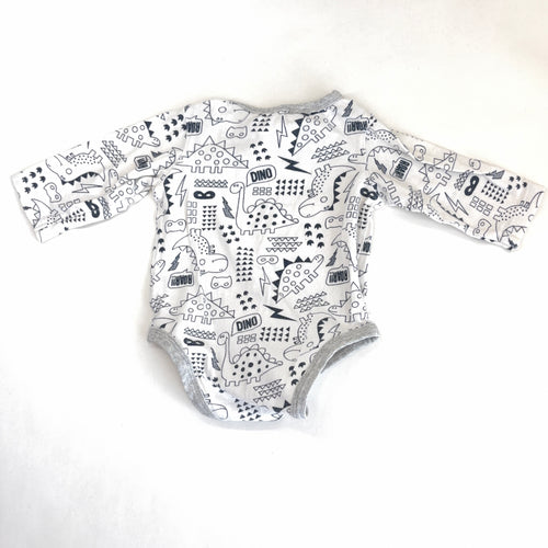 4Baby Dinosaur Long Sleeve Bodysuit - 0-3 Months | 000