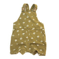 Baby Berry Khaki Overall Romper - 12-18 Months | 1
