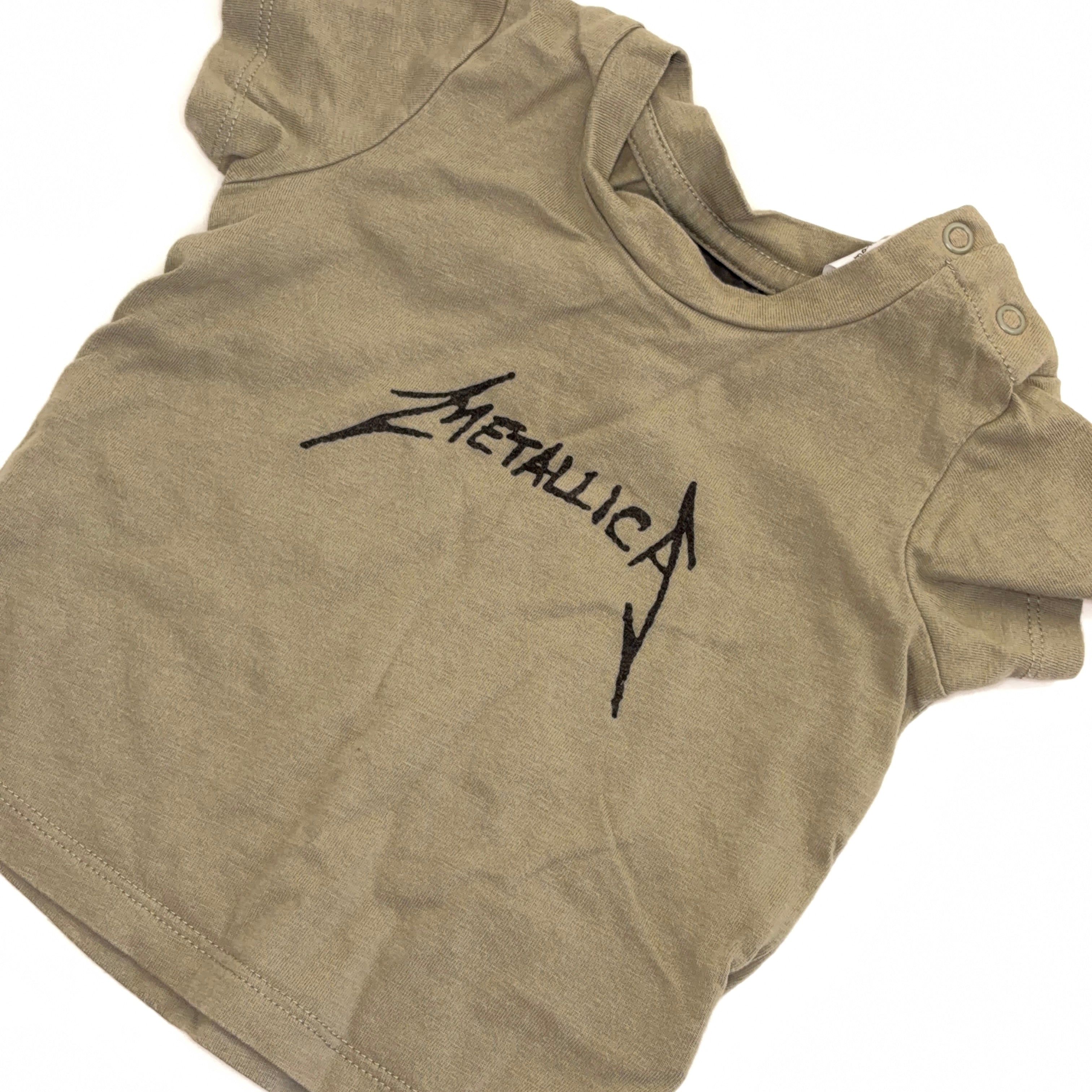 Cotton On Metallica Tee - 0-3 Months | 000