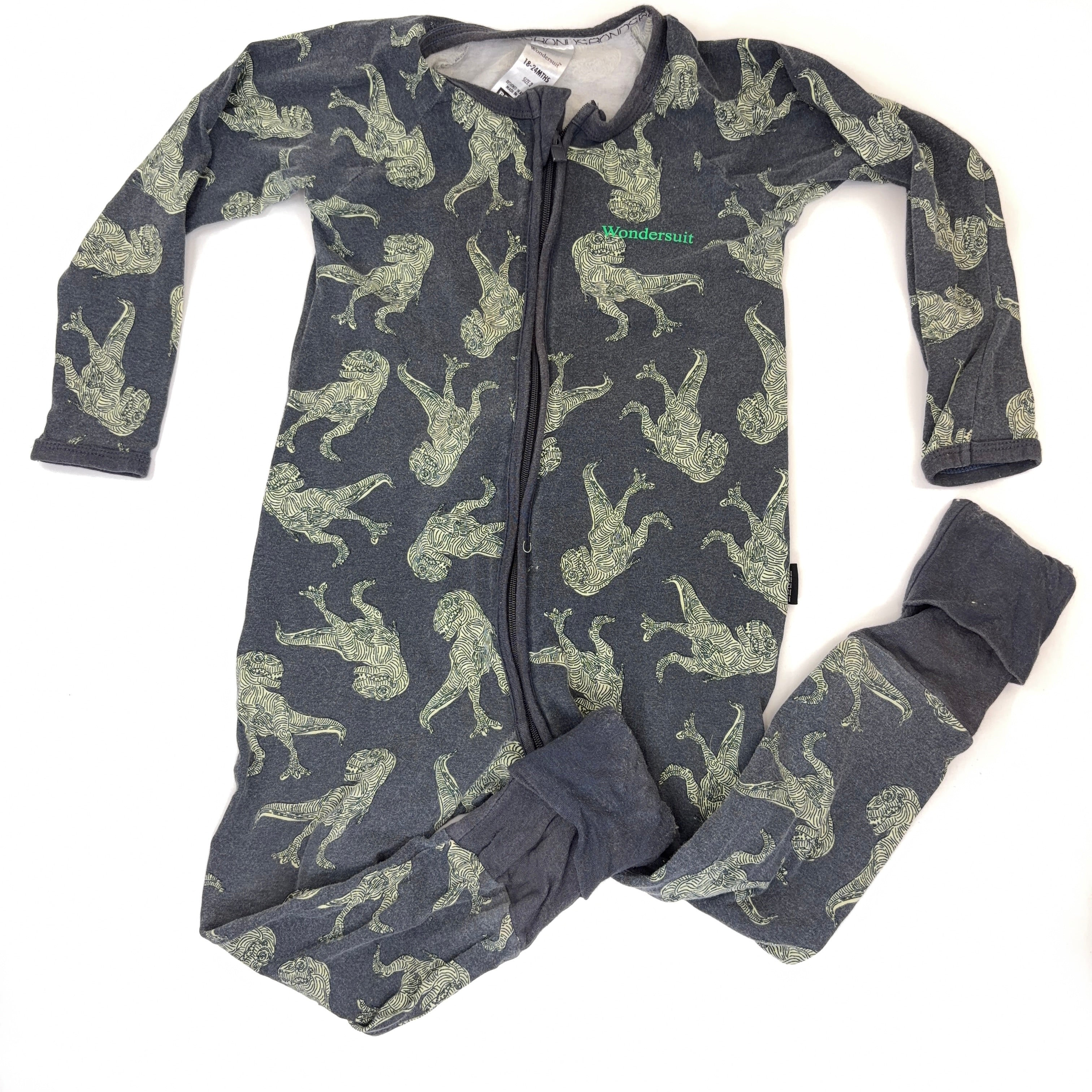 Bonds Charcoal Dinosaur Wondersuit - 18-24 Months | 2