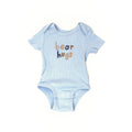 Huggies Blue Ribbed Bear Hugs Bodysuit - 0-3 Months | 000
