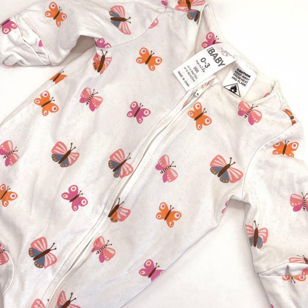 Cotton On Butterfly Zip Growsuit - 0-3 Months | 000