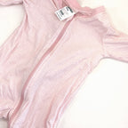 Anko Pink Stripe Zip Growsuit - 0-3 Months | 000
